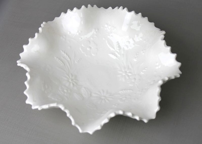 Vintage Scalloped and Fluted Bowl