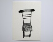 a chair for dreaming - original gouache sketch