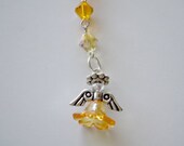 Orange Angel Car Charm