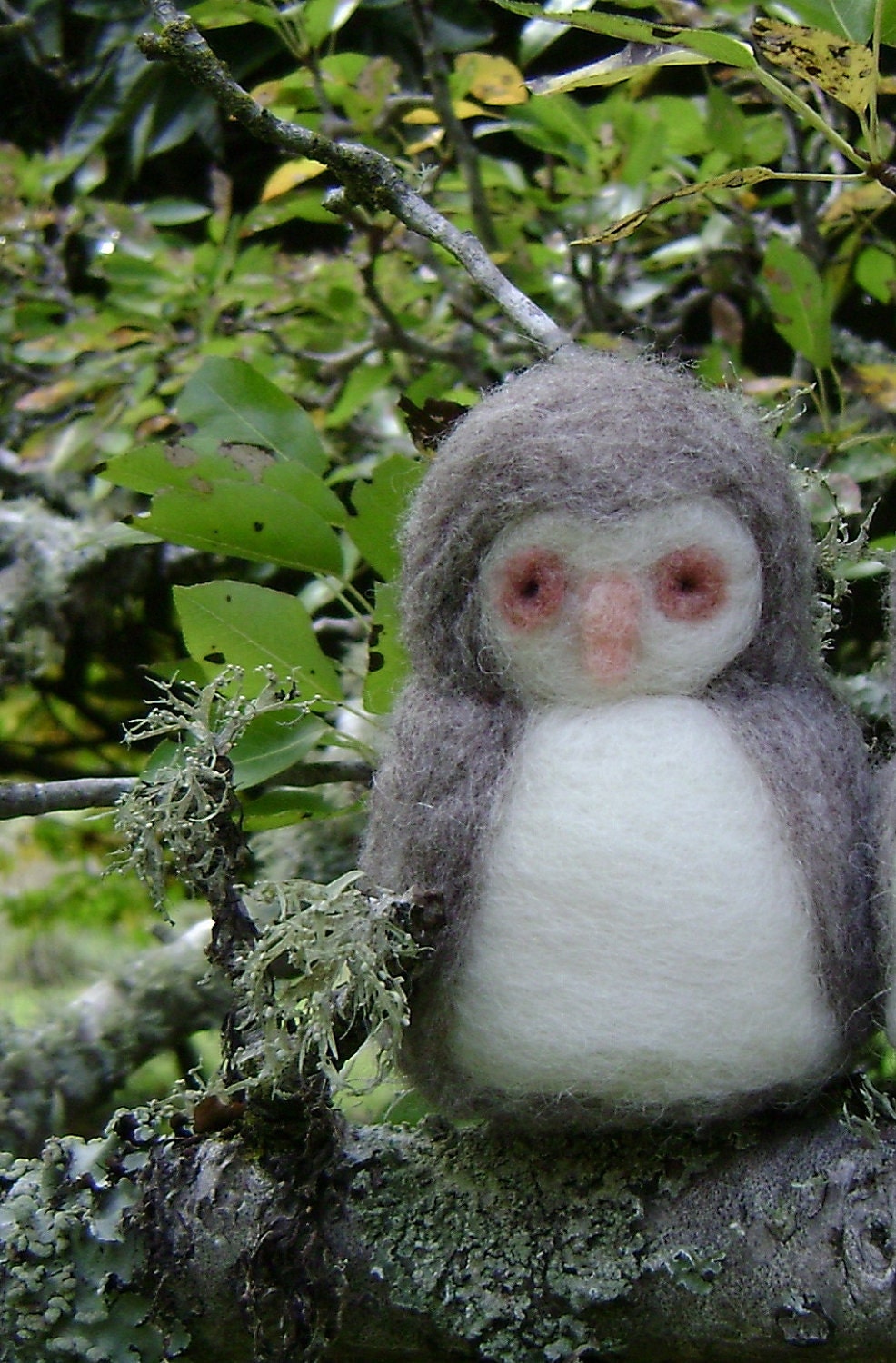 Wool Owl -  needle felted in pure wool