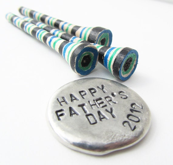 Fathers Day Gift - golf ball marker and golf tees - WyomingCreative