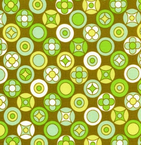 Fabric - Erin McMorris - Wildwood - Buttons EM19 Olive - by the yard