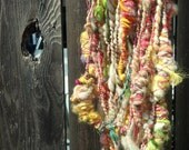 Pastel Slug Party- hand spun art yarn