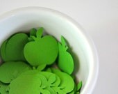 Confetti 100 Paper Apples Green Spring