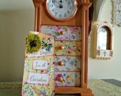 Decorative Clock Jewelry Box - Time Began in a Garden