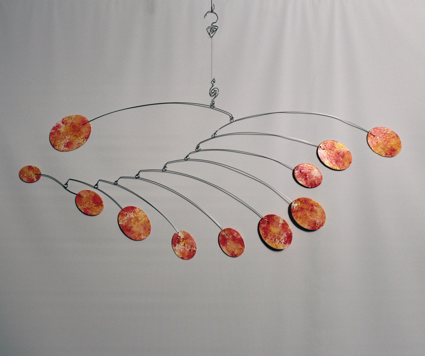 Sun God Zen in the Sky Mobile - Hanging Sculpture - Calder Style
