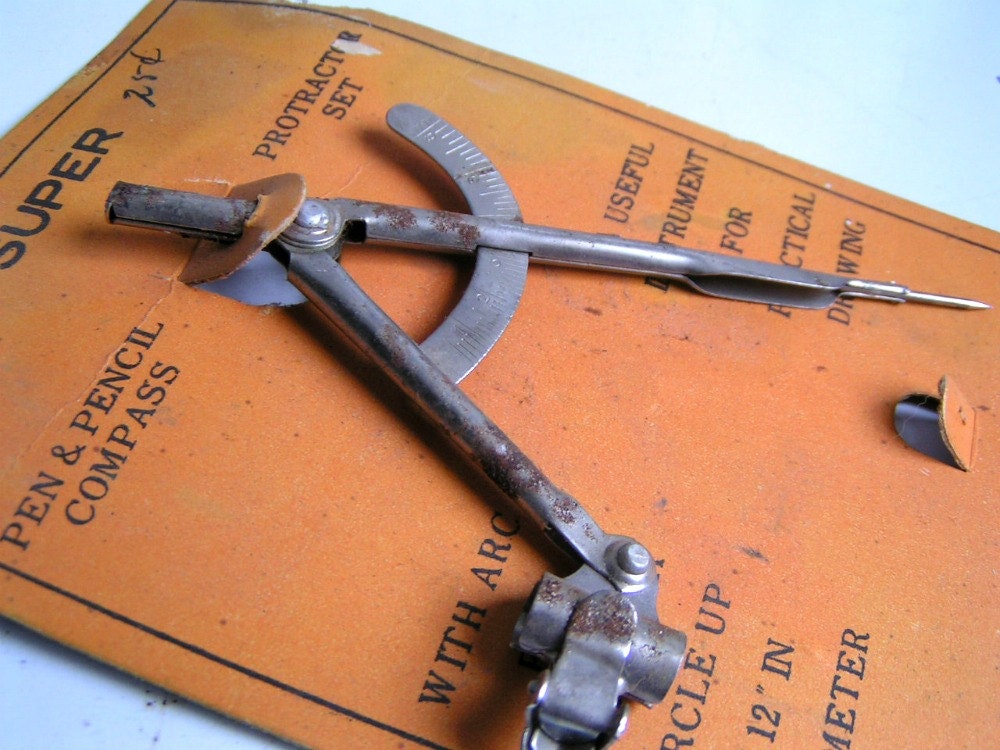 Vintage Compass & Protractor Sets