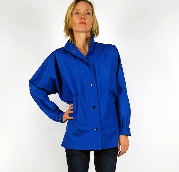 Vintage Blue Jacket with Quilted Accents Sz 4