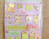 Brenda Walton Small Wonders Girl Clothesline Stickers by K and Company-FREE SHIPPING