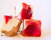 Julie's Fudge - Cherry CHEESECAKE With Graham Cracker Crust - 6 PIECES (over 1/2 pound)