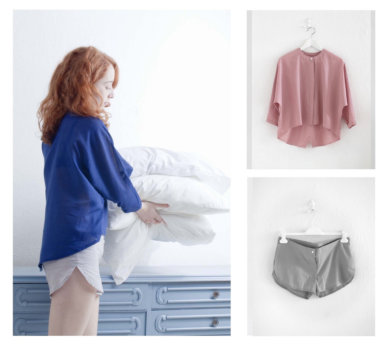 Sleepwear Shirt and Short / Salmon
