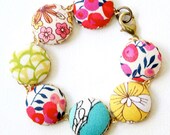 Homespun Fabric Bracelet