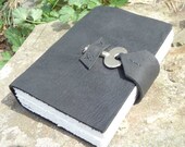 Leather Journal with antique key closure