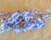 Seam Binding Ribbon Lavender Blue Hand Dyed Handmade Wrinkled Crinkled Shabby Chic Vintage Inspired-BOGO SALE