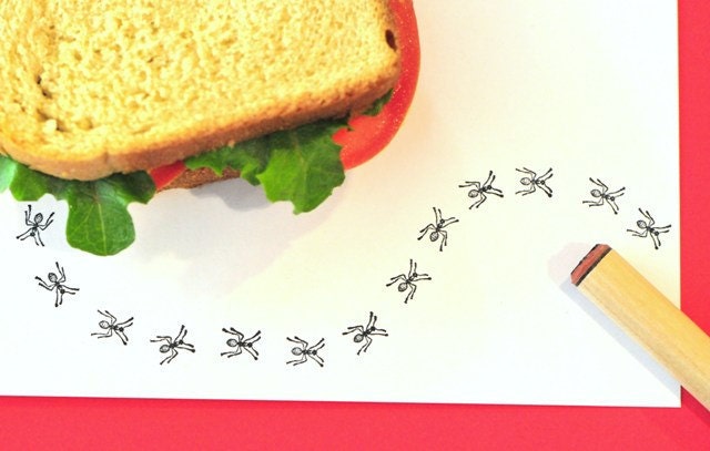 Ant  Rubber Stamp