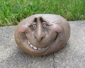 Beady the  Rock - Garden Decor - Yard Art