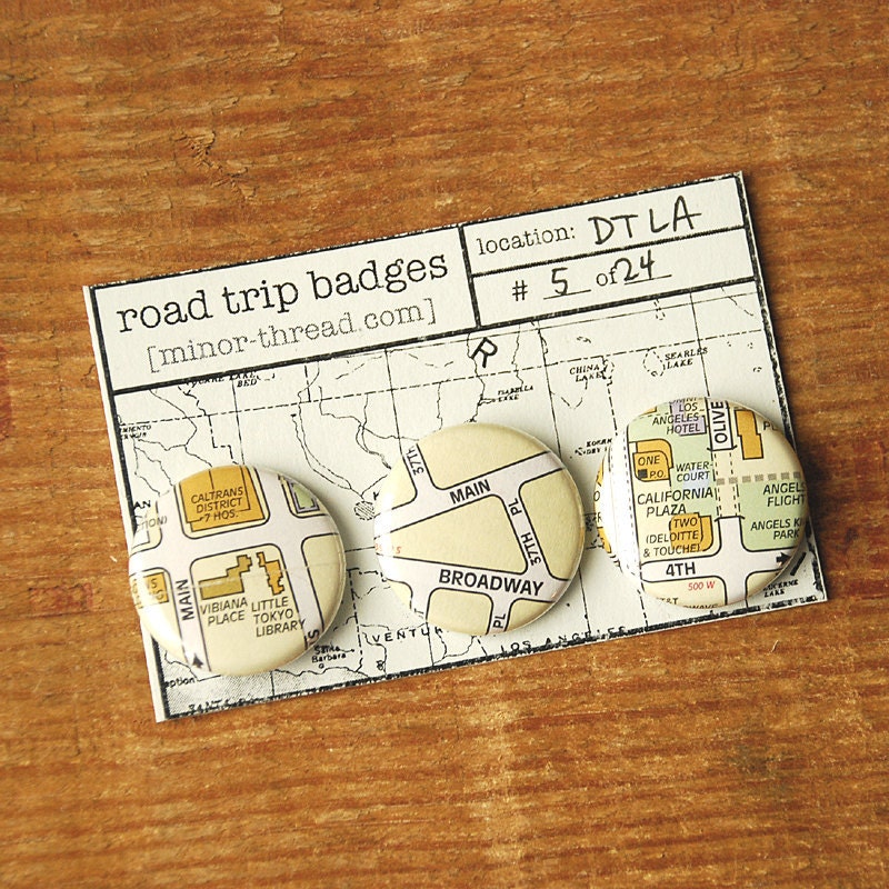 Road Trip Badges - Downtown Los Angeles No. 05 DTLA