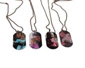 PERSONALIZED PHOTO NECKLACE- Great Gifts for Fathers Day-These Photo Tags Make Lasting Memories for Him or Her.