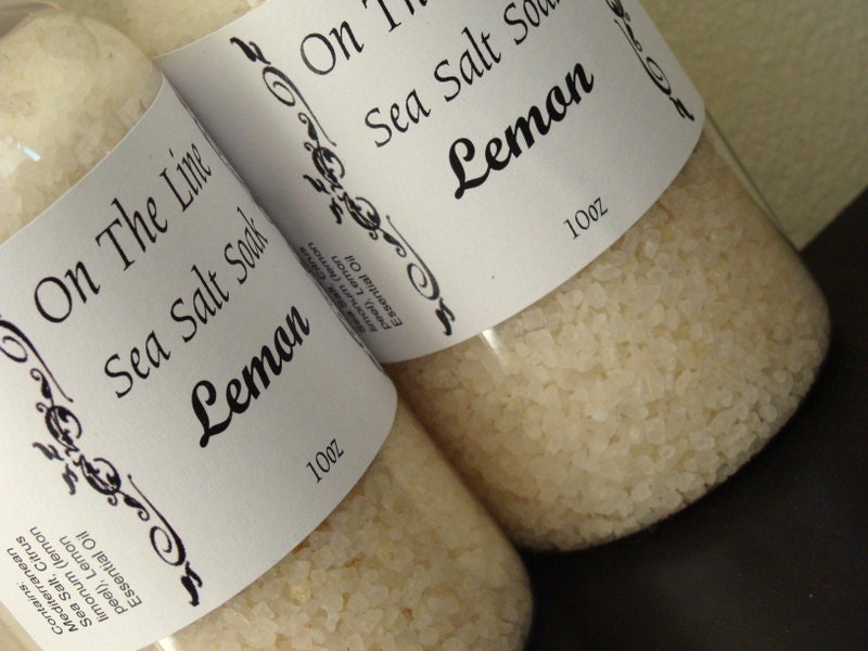 Sea Salt Soak-Lemon