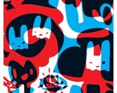 20x20" Hello Busy World No15 (Poster)