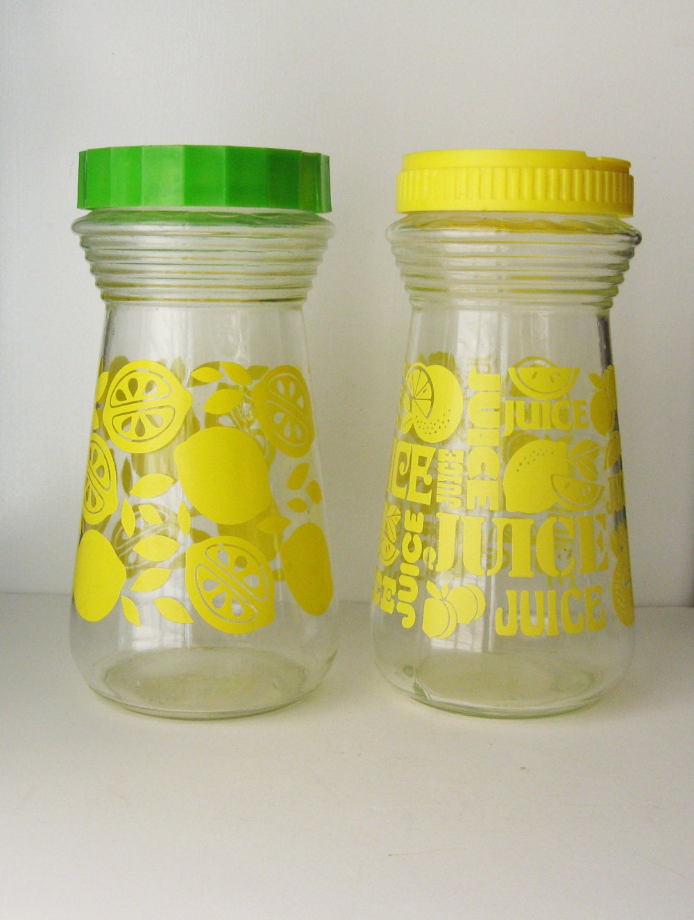 Retro Juice Pitchers, Set of Two