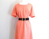 Plus Size Dress Pastel Peach Summer Dress - 3XL
