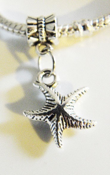FREE SHIPPING   European beads Starfish charm  PBB261