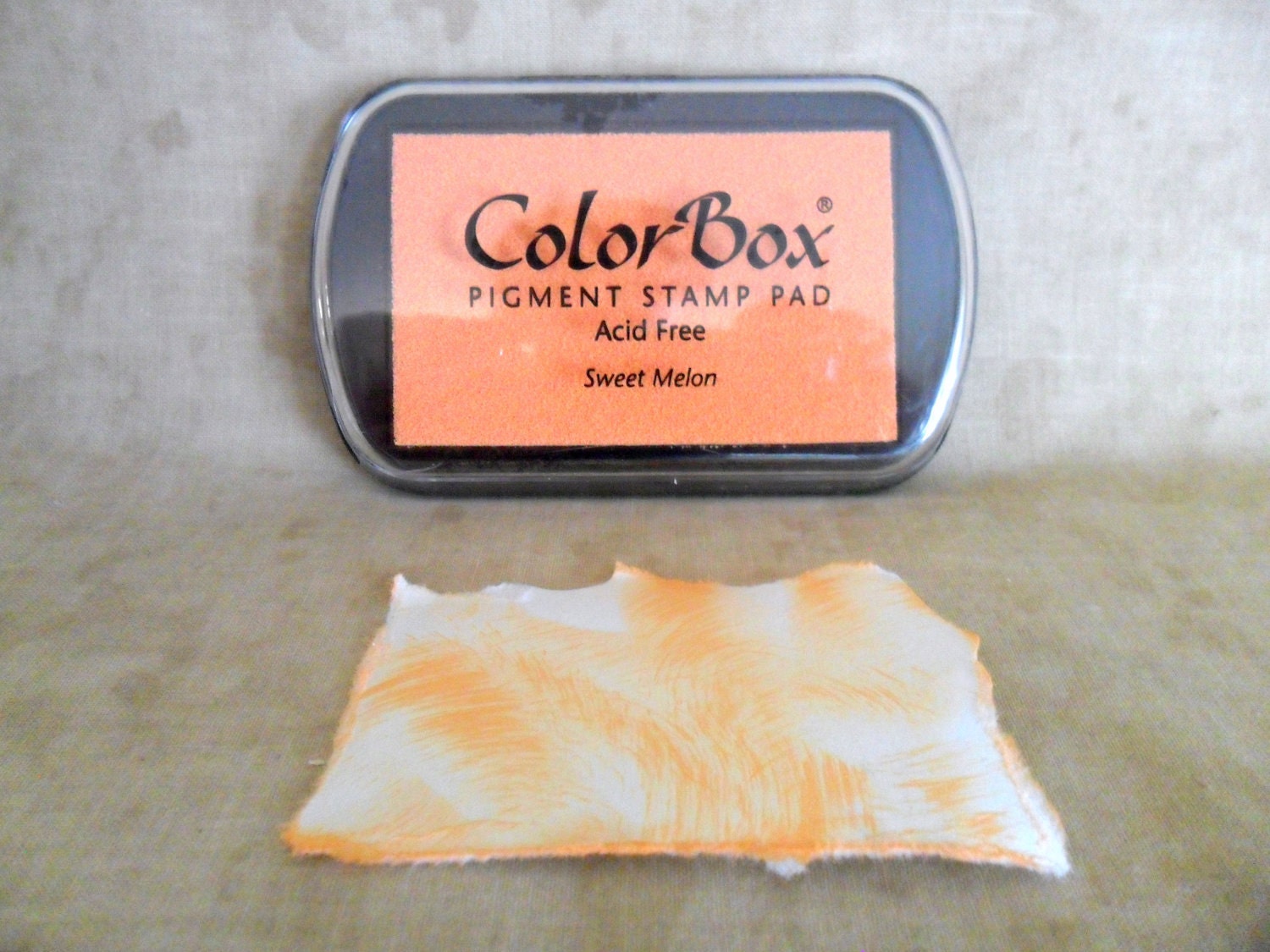 Colorbox Sweet Melon Creamy Orange Pigment Ink Stamp Pad-FREE SHIPPING