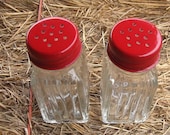 Retro  Red Salt and Pepper Shakers - happybdaytome