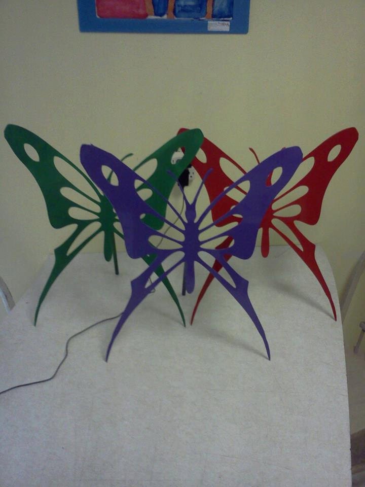 Steel Butterfly Garden Art
