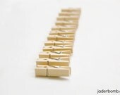 Mini Small Wooden Clothespins miniature micro mini tiny wooden clothes pins little for cards natural wood craft tags