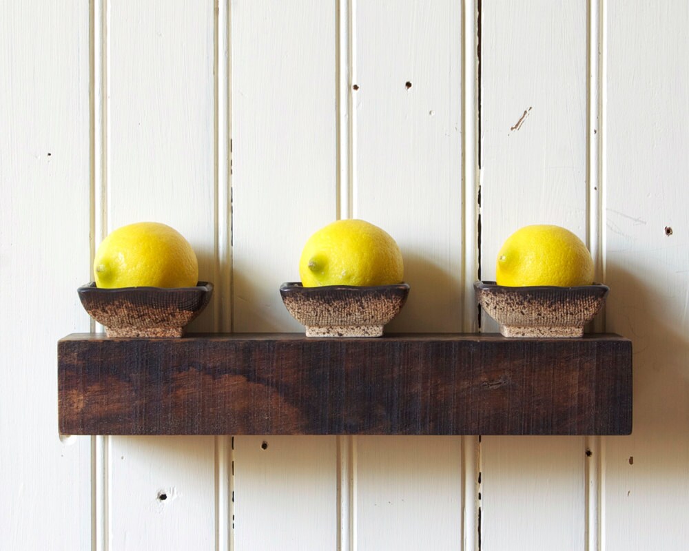 Rustic Floating Shelf // Reclaimed Wood // Small // In Stock