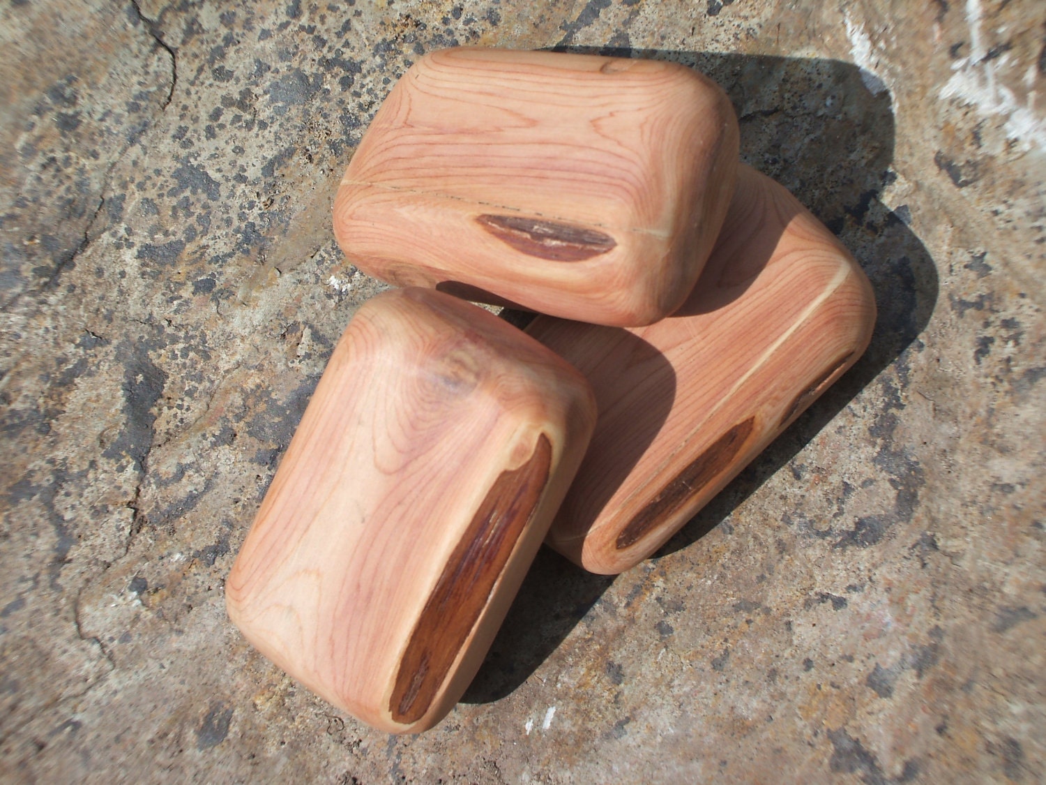 Three juniper wood Spirit Shakers for Meditation ( plus they make great musical instruments)