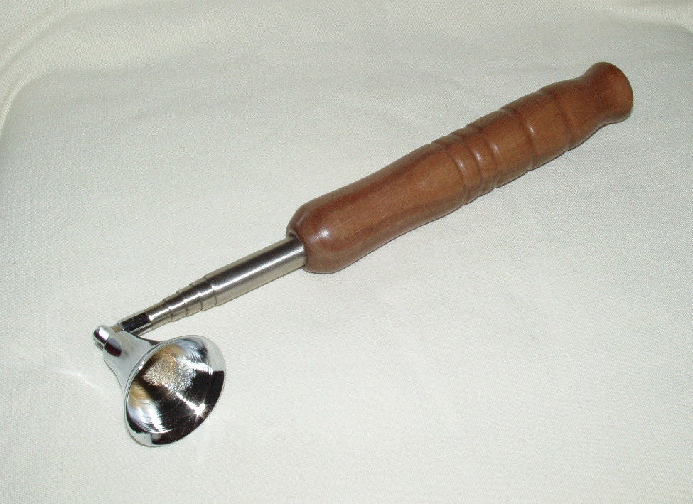 Candle Snuffer, Telescopic, Walnut