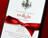 Chandalier Silhouette Invitation