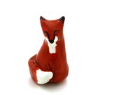 Fox miniature ceramic figurine