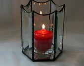 Stained Glass Beveled Candle Holder