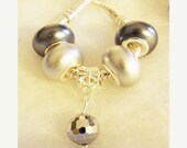30% CEARANCe SALe and FREe SHIPPING European bead Set gray charms PBS054 fits european style bracelets