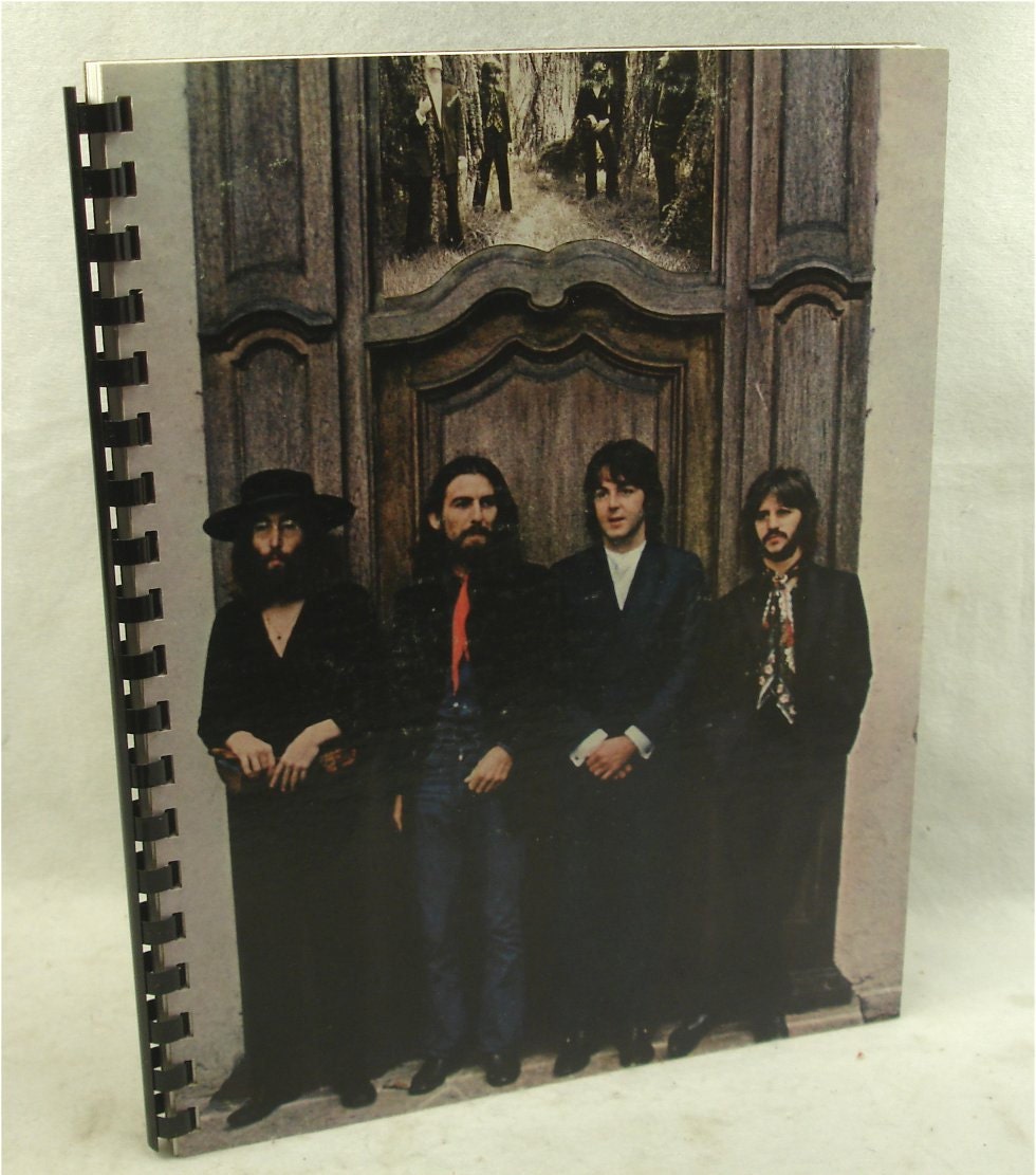 The BEATLES - Hey Jude - Recycled Record Album Jacket Sketch Book Journal