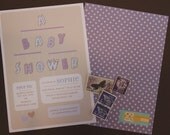 Hanging Mobile Baby Shower Invitation / Invite