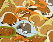 Critter Decals-Set of 18 (printed on salvaged vinyl)