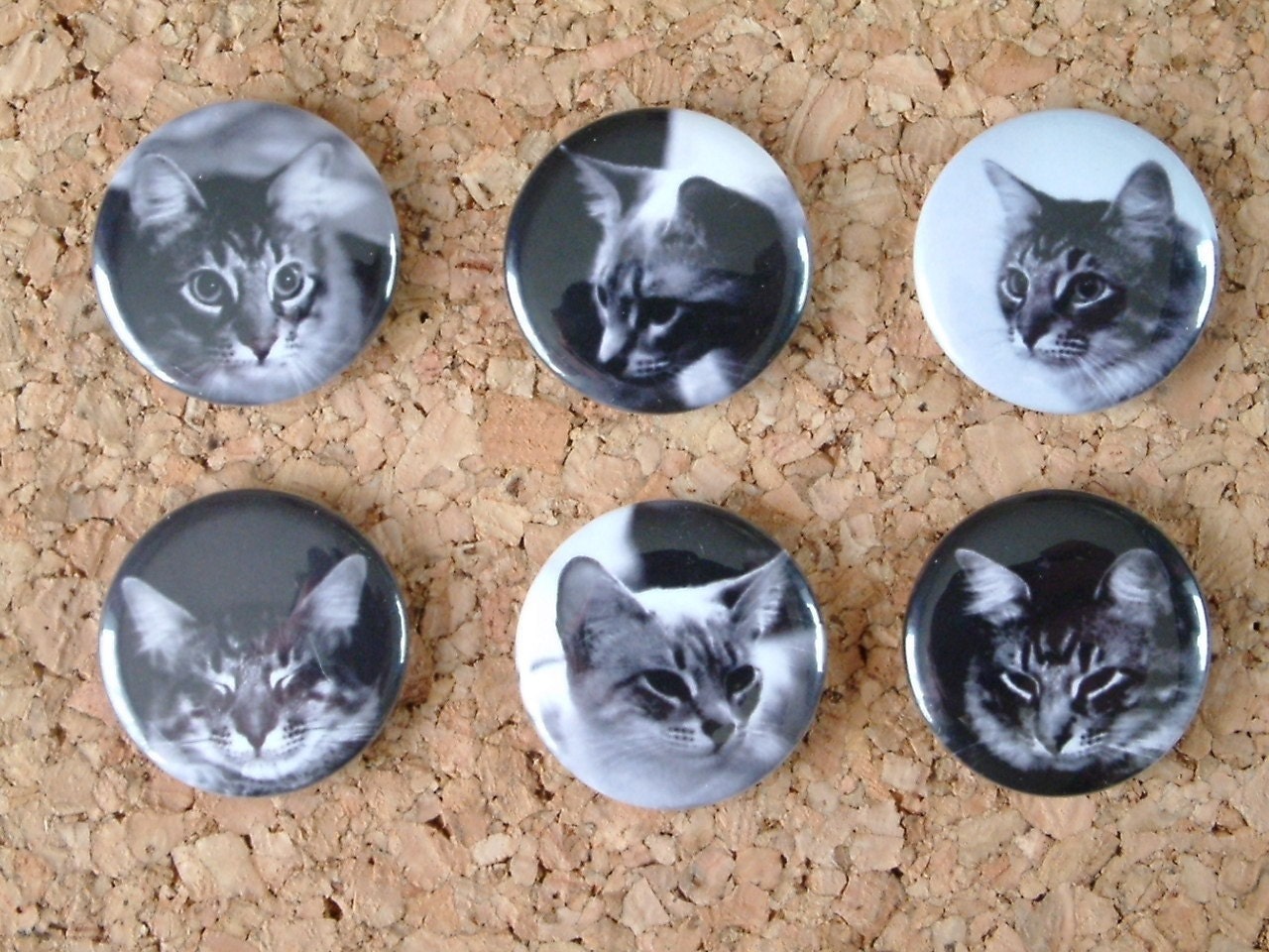 Cat Button Thumb Tacks Push Pins