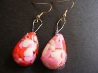SALE---Candy Heart Earrings