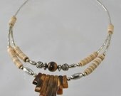 Eat Pray Love - Handmade Brown Tiger Eye Necklace