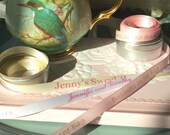 Custom Personalized Ribbon - 3/8" wide double faced satin printed for you