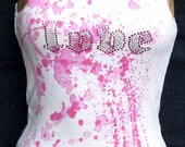 Inspiring Tank Top - LOVE - Pink L or XL only
