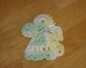 Crocheted Multi-Colored Angel Pin