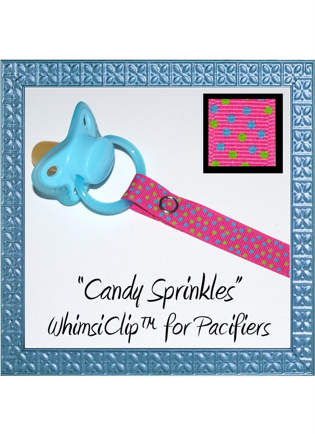 CANDY SPRINKLES WhimsiClip for Pacifiers