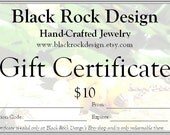 Gift Certificate 10 USD
