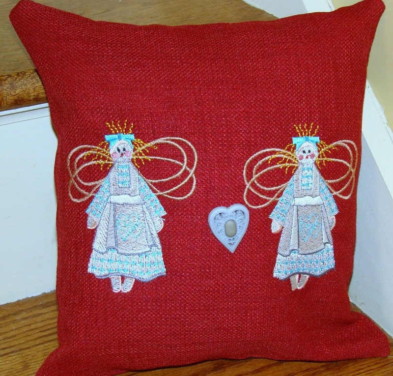 Angel sofa throw pillow